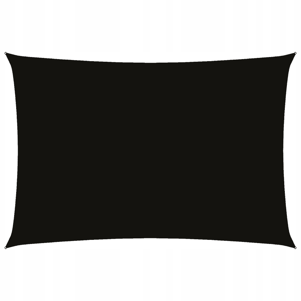 Ochranná plachta obdélníková 3 x 5 m černá z tkaniny Oxford Pu