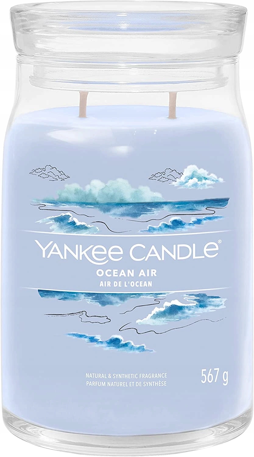 Yankee Candle vonná svíčka Signature ve skle velká Ocean Air 567g