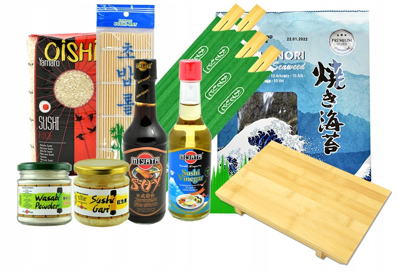 Levně Sada na výrobu sushi bambusová deska Hiratai