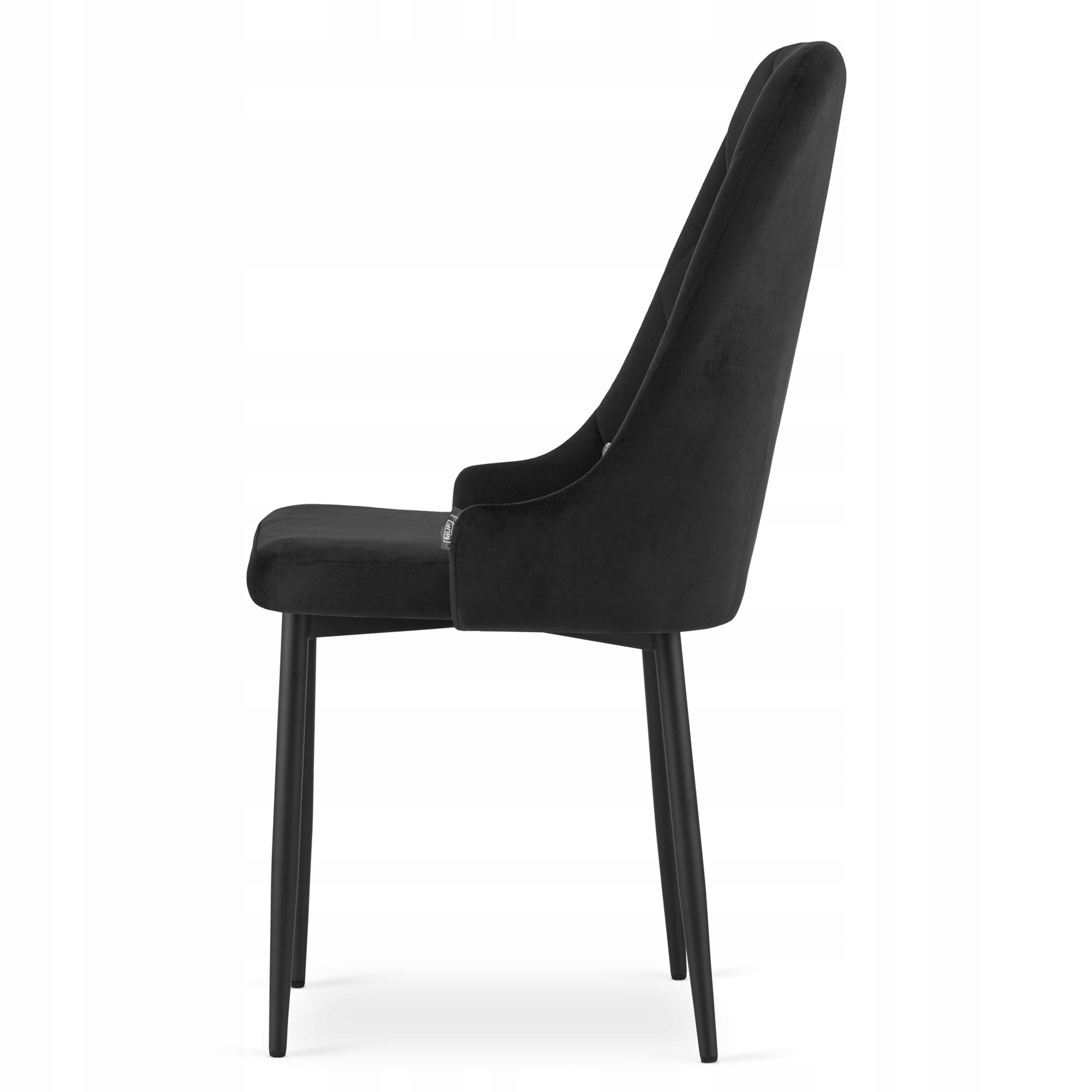 KRZESŁO TAPICEROWANE WELUROWE VELVET DO SALONU KUCHNI JADALNI GLAM Marka MUFART