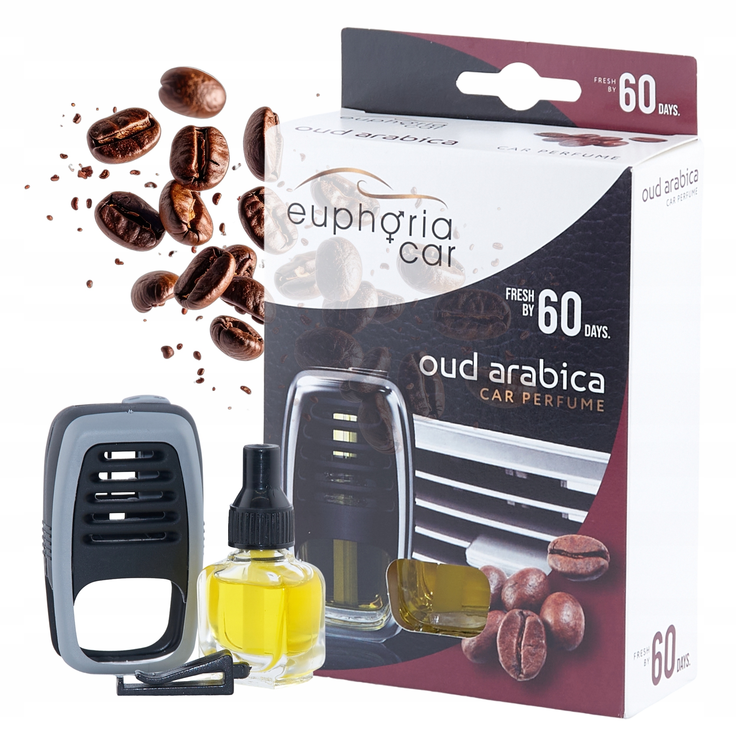 Euphoria Vent Kawa Arabica Zapach do Samochodu na Kratkę Nawiewu Trwały 7ml