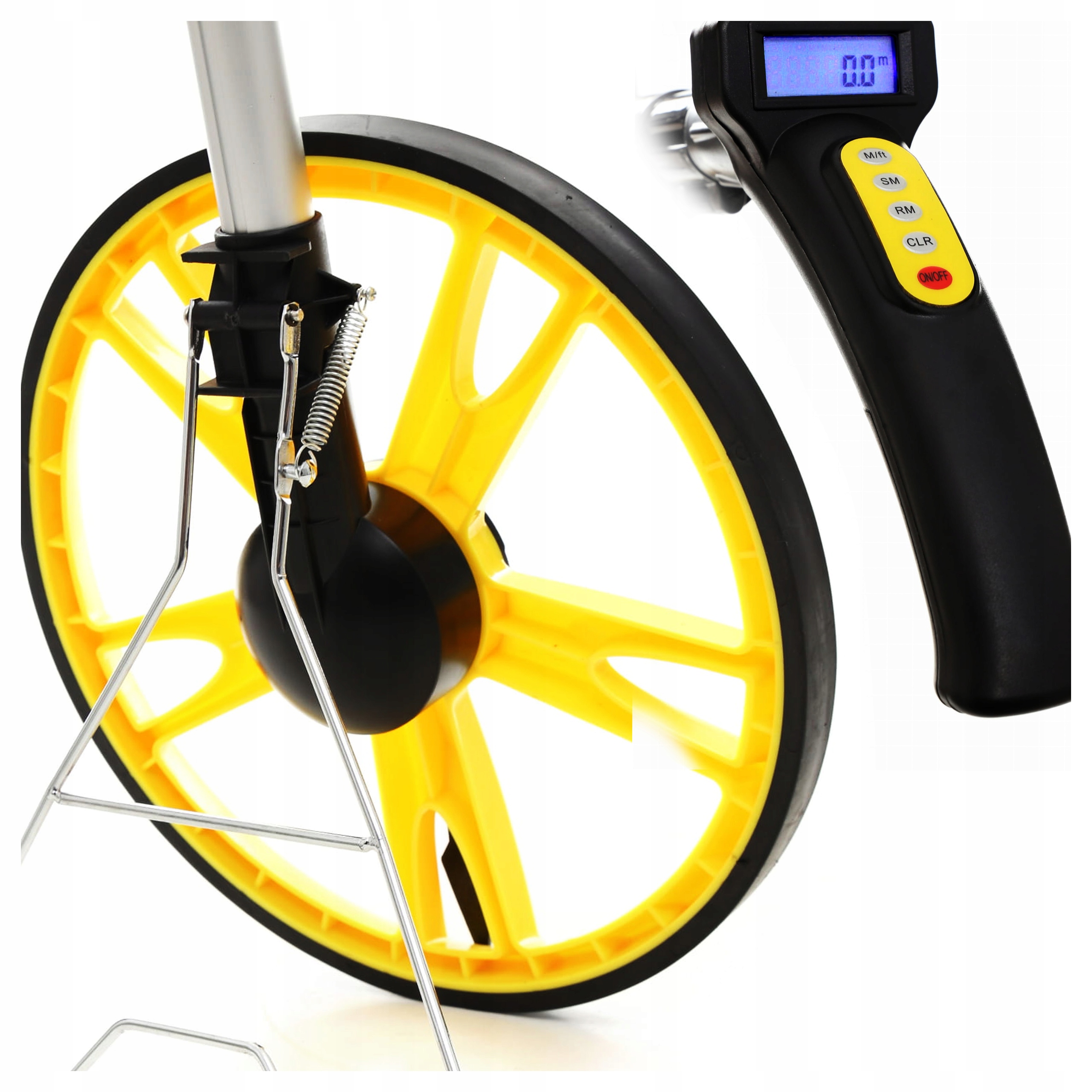 Měřicí kolečko 99999,9 m Kolový dálkoměr Skládací Elektronické