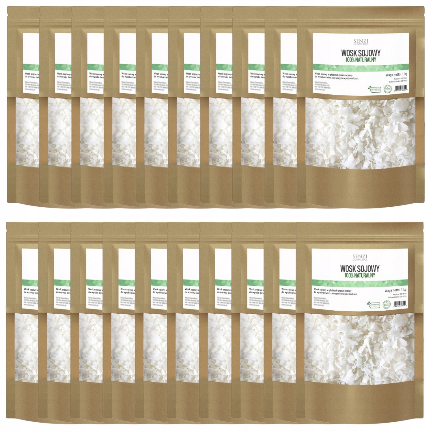 Vosk Na Svíčky Premium Kvalita Sójové svíčky Velkoobchod 20 kg