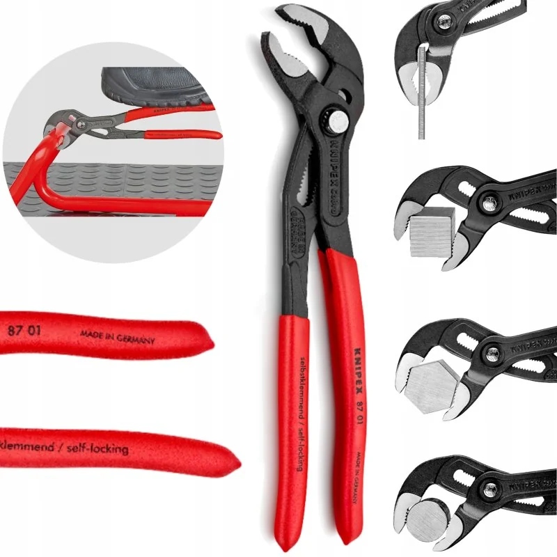 Szczypce do rur Cobra 250 mm 61 Hrc 25 Knipex (8701250)