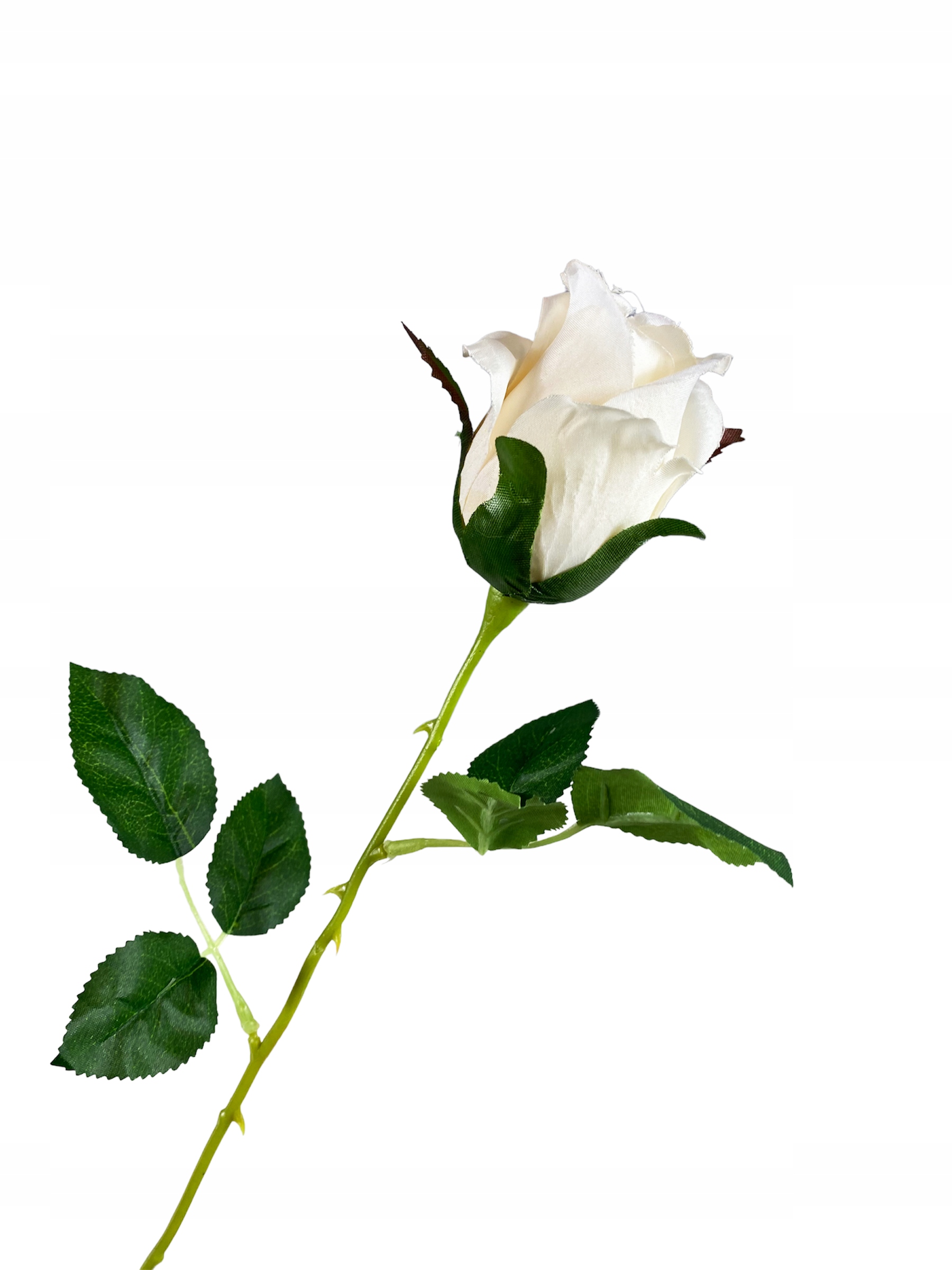 

Kwiat Róża Gałązka Kwiaty Sztuczne kremowa 55cm