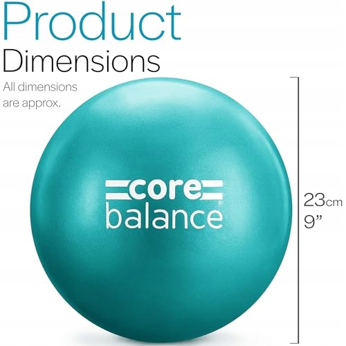 CORE BALANCE Pilates Antywstrząsowa Yogaball PVC 23cm 200kg — miniatura 6