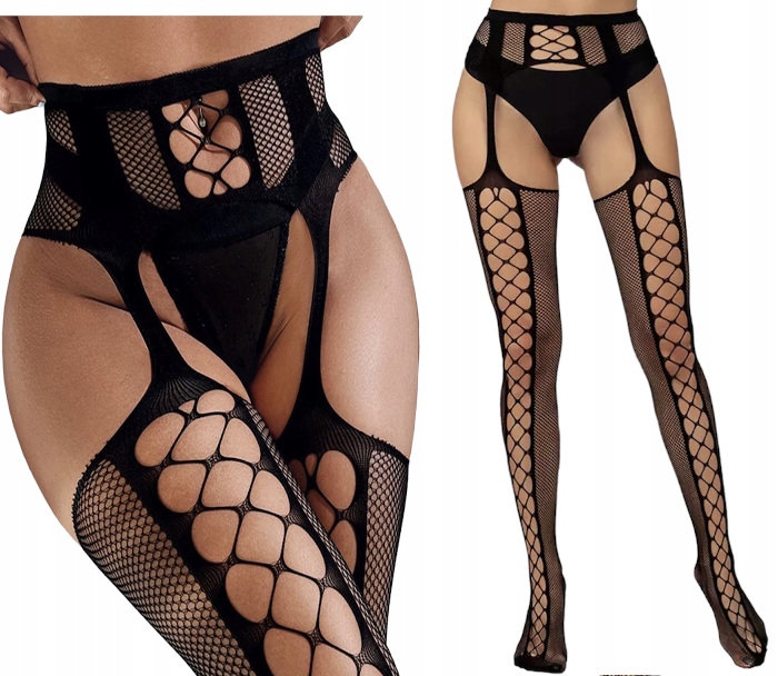 

Rajstopy Otwarte Piękne Pończochy Z Pasem Modne