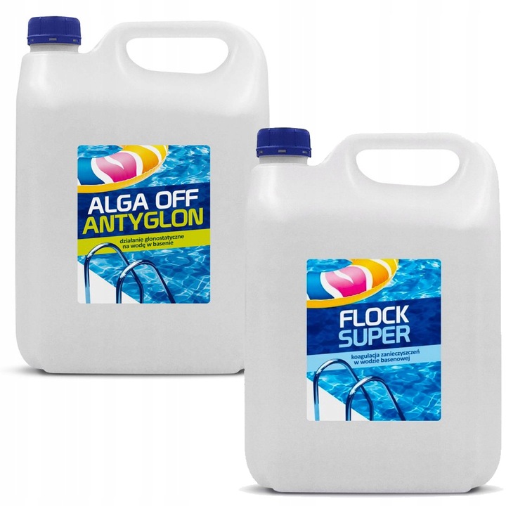 Alga Off Antyglon 4L Flock 4L Chemia Do Basenu Zestaw 2W1 Gamix