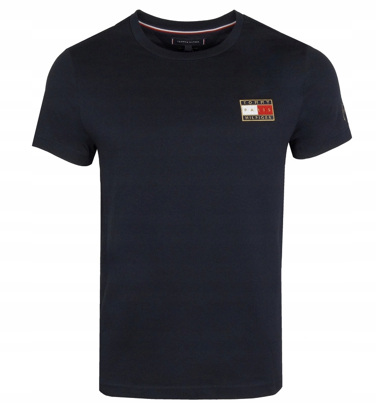 Tommy Hilfiger , pánské tričko , Slim, tmavě modré, M