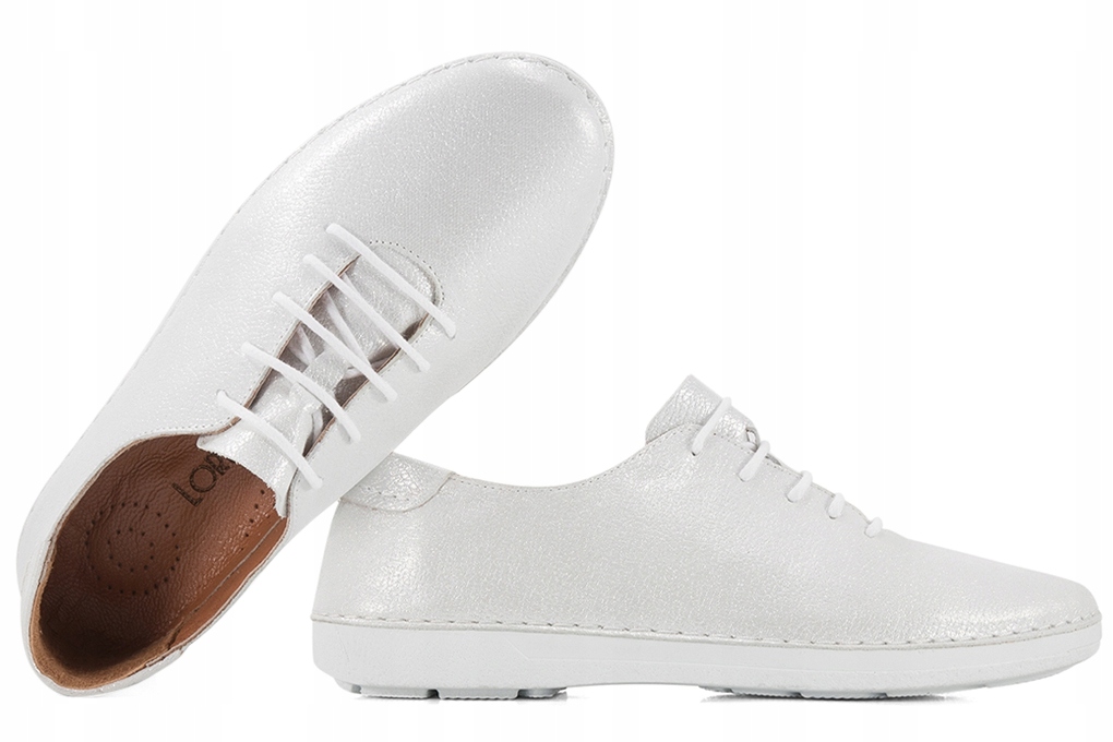 Loretta Vitale 221 Dámské Kožené Polobotky 40 Bílá