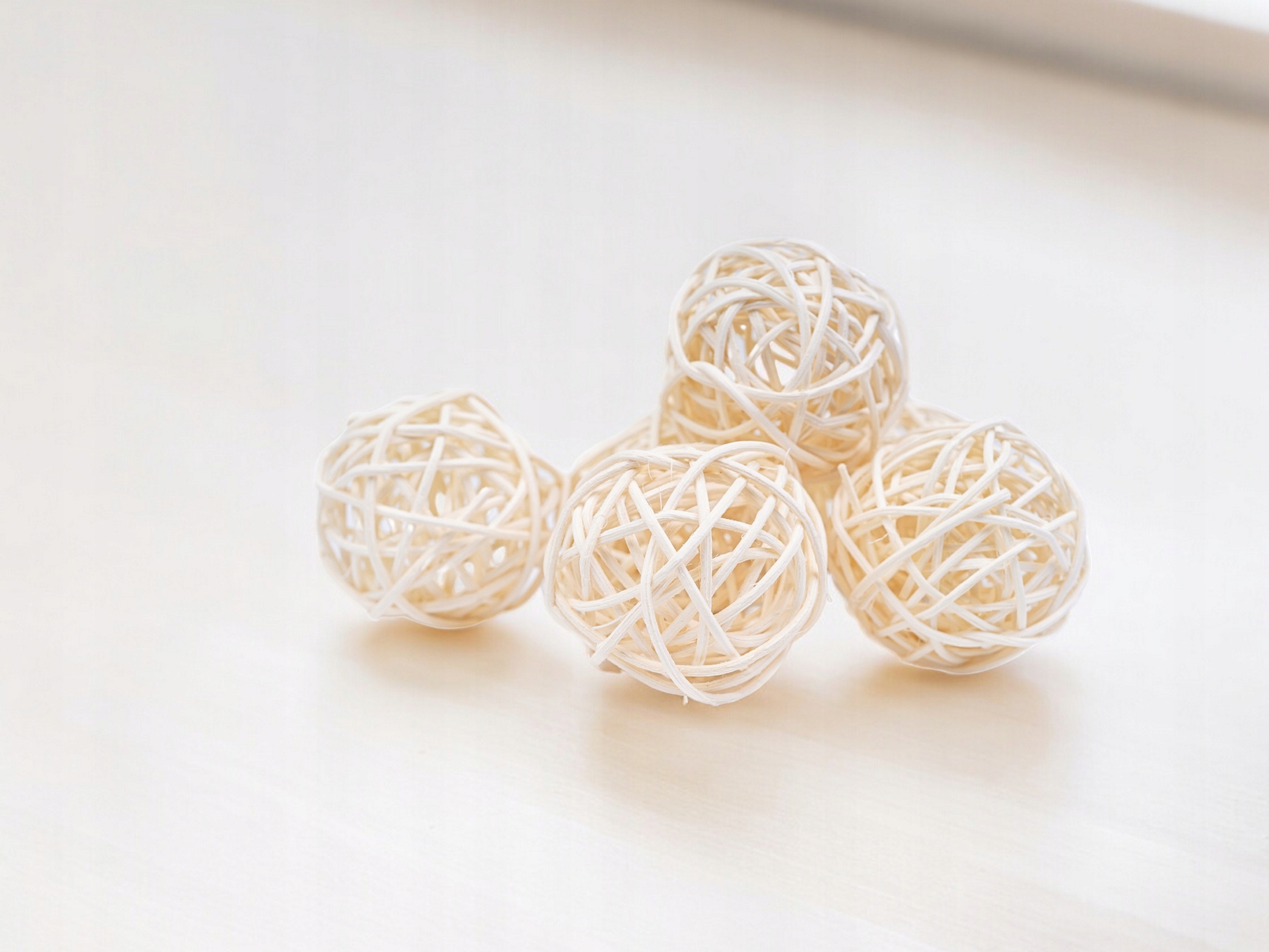 6x KULE RATANOWE 5 CM DO STROIKÓW RATTANOWE NATURALNE KULE DEKORACYJNE Rodzaj inny