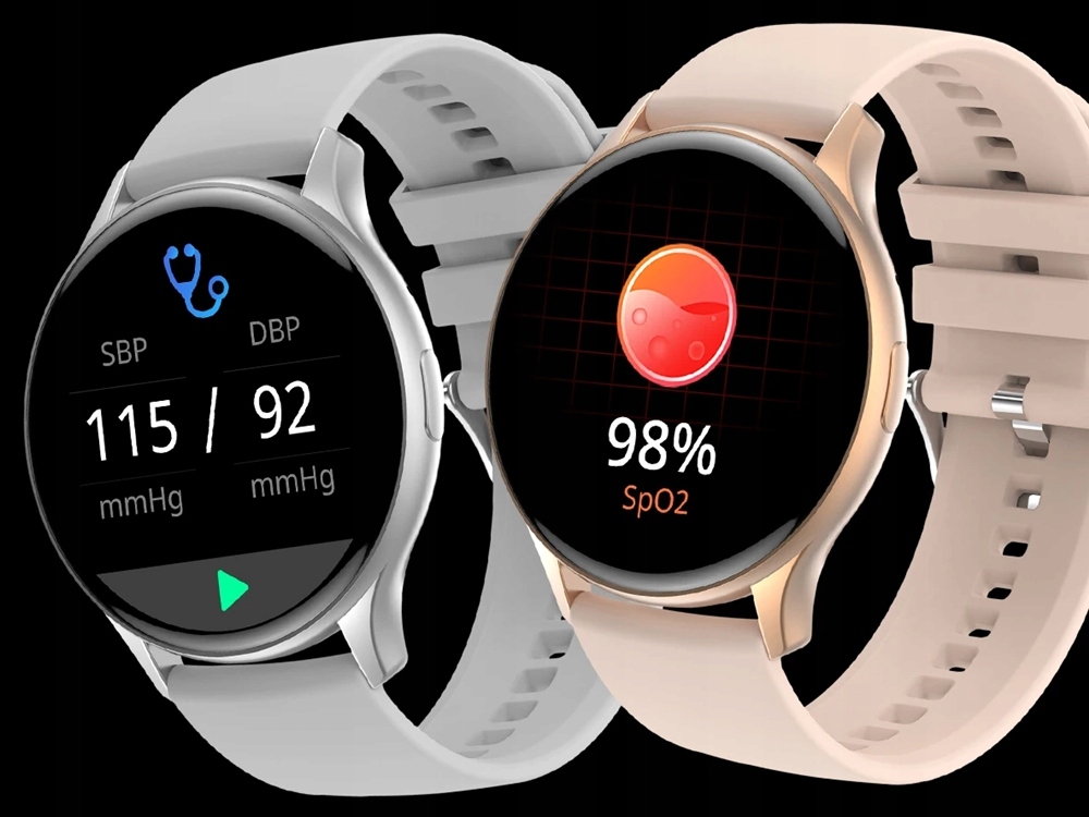 Smartwatch Smart Watch Zegarek Damski ROZMOWY Sport Zdrowie MENU PL AMOLED Kompatybilność systemowa Android iOS Windows Phone