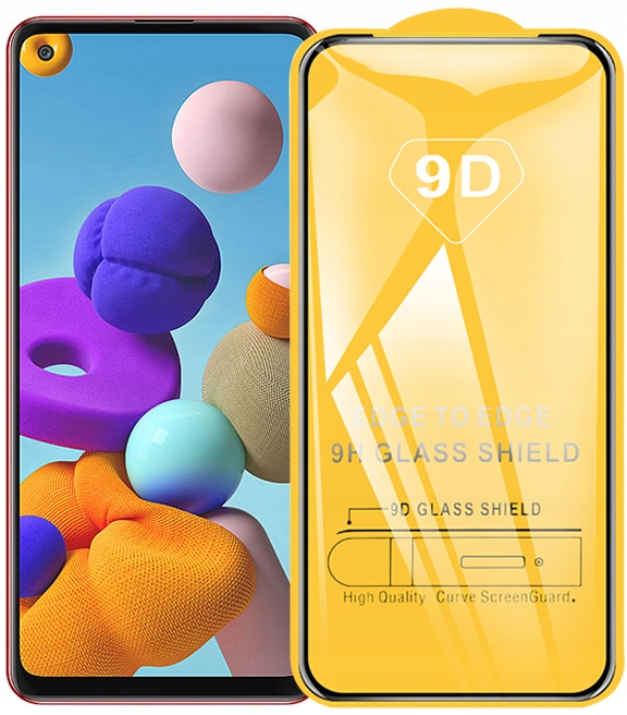 

Szkło Hartowane 9D do Samsung A21S Czarne