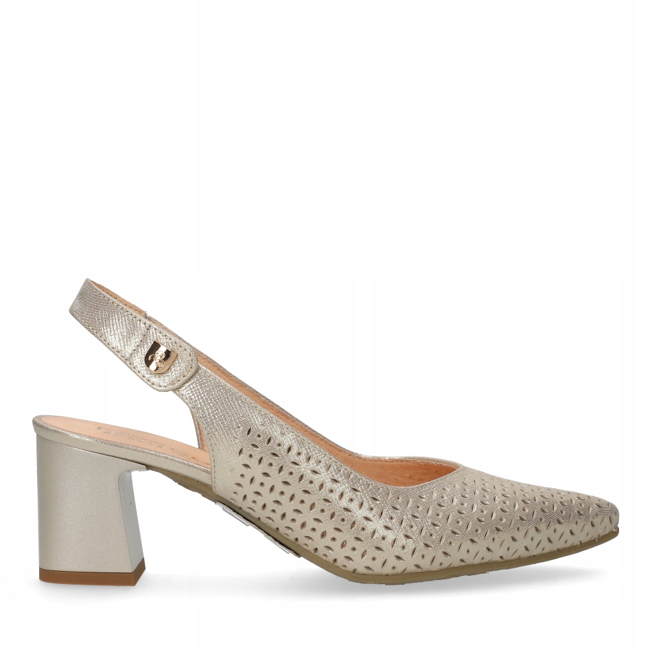 Boty Bioeco by Arka 4149 zlatá metalická komfortní kůže VEL.37