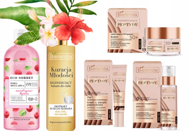 Bielenda Zpevňující peptidy 50+krém, oko, sérum Premium