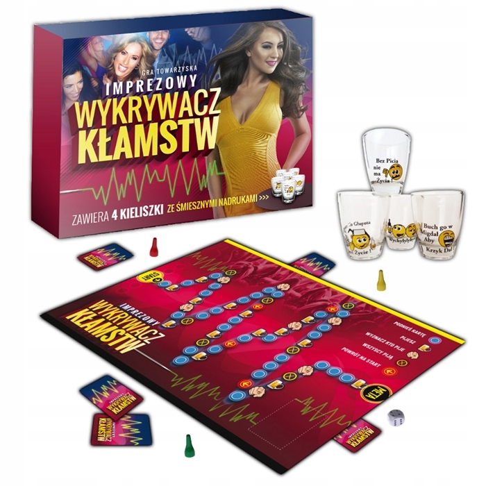 

Gra Wykrywacz Kłamstw Imprezowa 4 Kieliszki