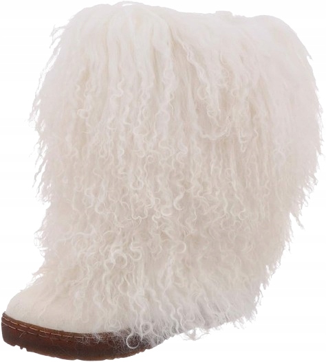 Bearpaw Dámské Kozačky S Kožešinou Bílé Do Poloviny Lýtka 37 J0D