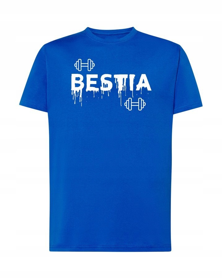 

Koszulka męska Siłownia - Bestia, niebieska S
