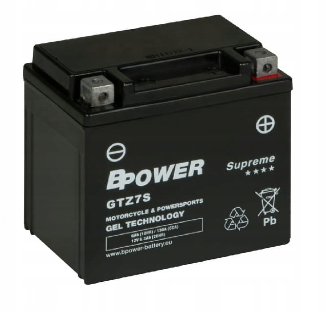 Akumulator Bpower GTZ7S (gel) 6Ah 130A