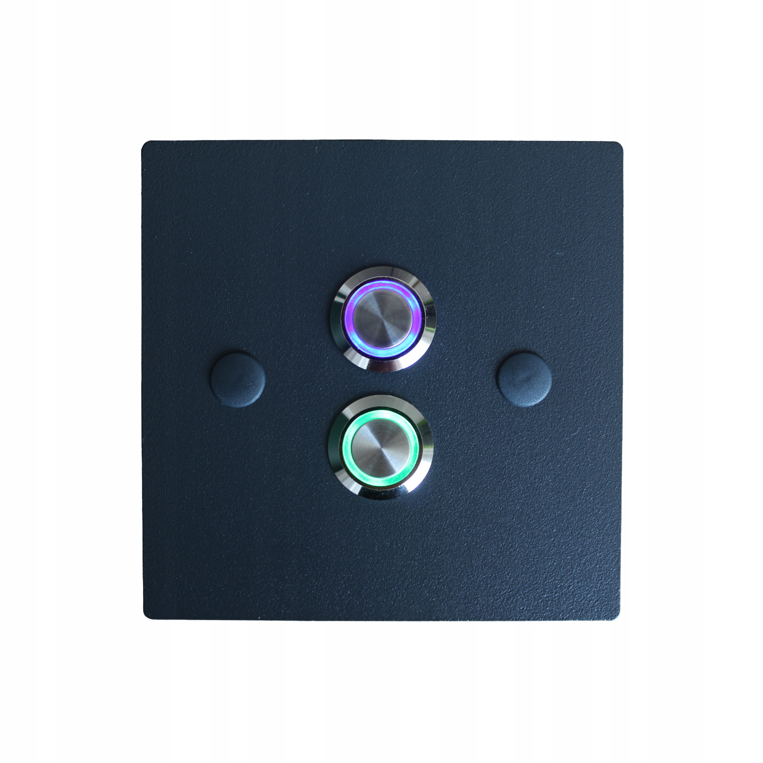 Tlačítko dvojitého výstupu brány pro dveře Led 10x10 antracit