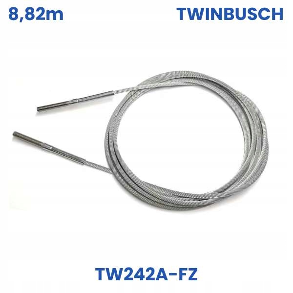 Náhradní Twin Busch: Ocelové zvedací lano 8,82 m pro TW242A-FZ