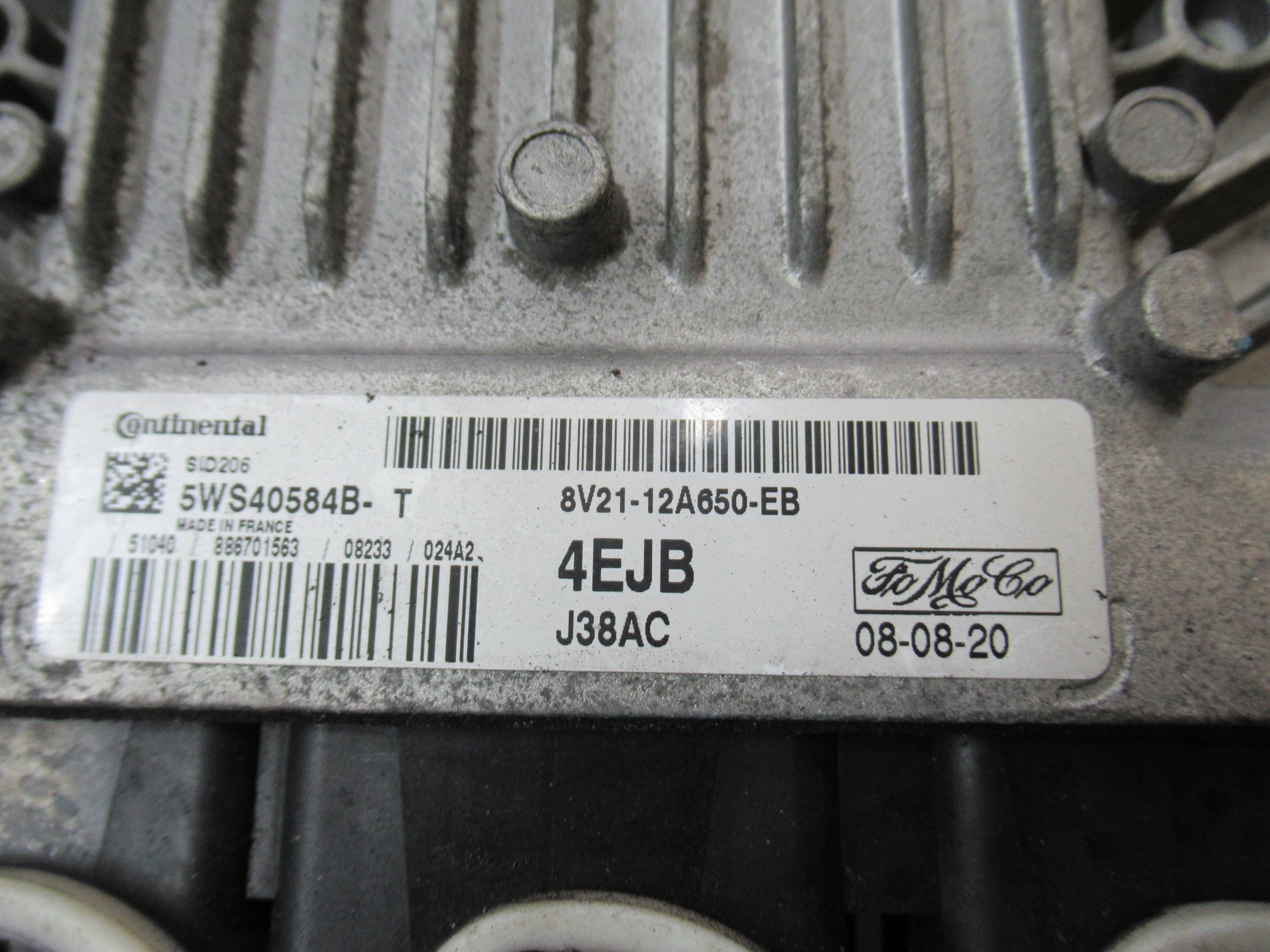 COMPUTER 8V21-12A650-EB FORD FIESTA MK7 08