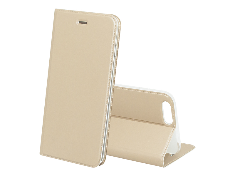 

Etui do iPhone 7 / 8 Plus złote klapka podstawka