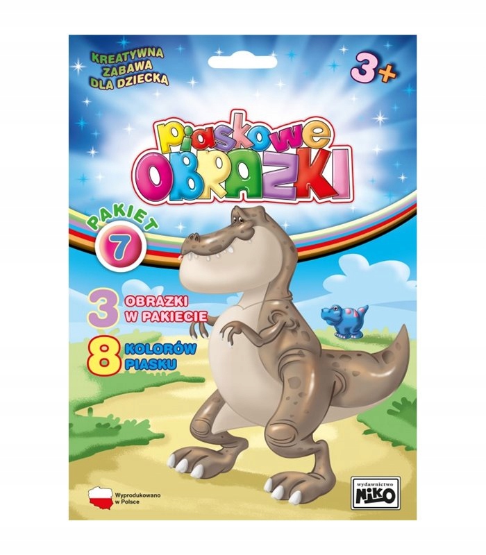 

Piaskowe obrazki Dinozaury z dinozaurami