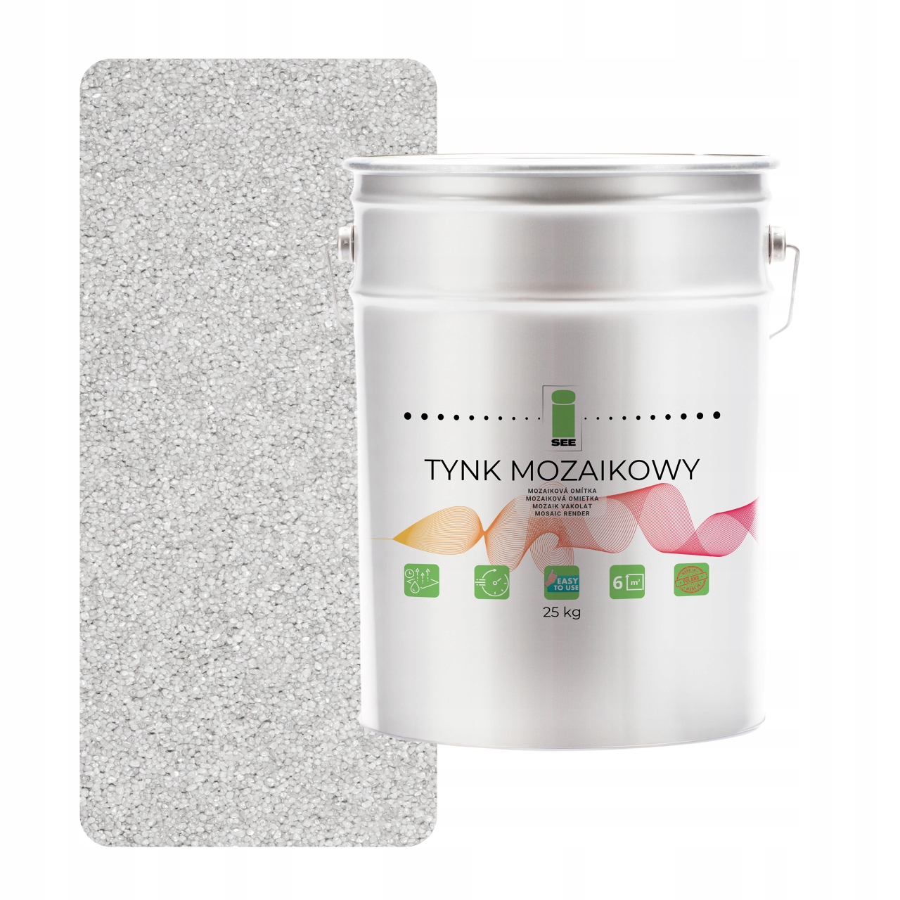 Mozaiková omietka Živý Marmolit Biela M01 25 kg Mrazuvzdorná Premium