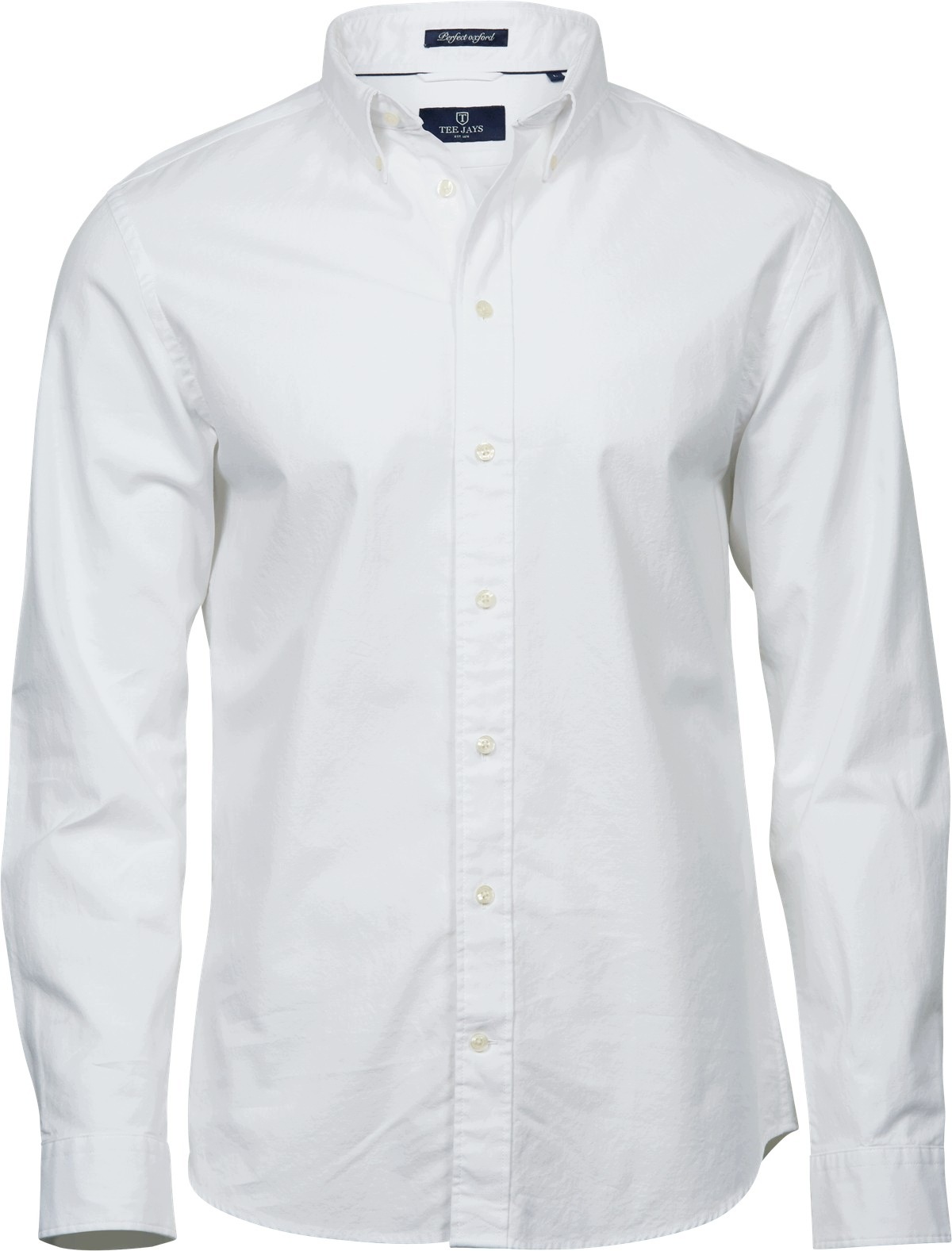 Pánská košile s dlouhým rukávem Oxfort Tee Bílá vel. 4XL