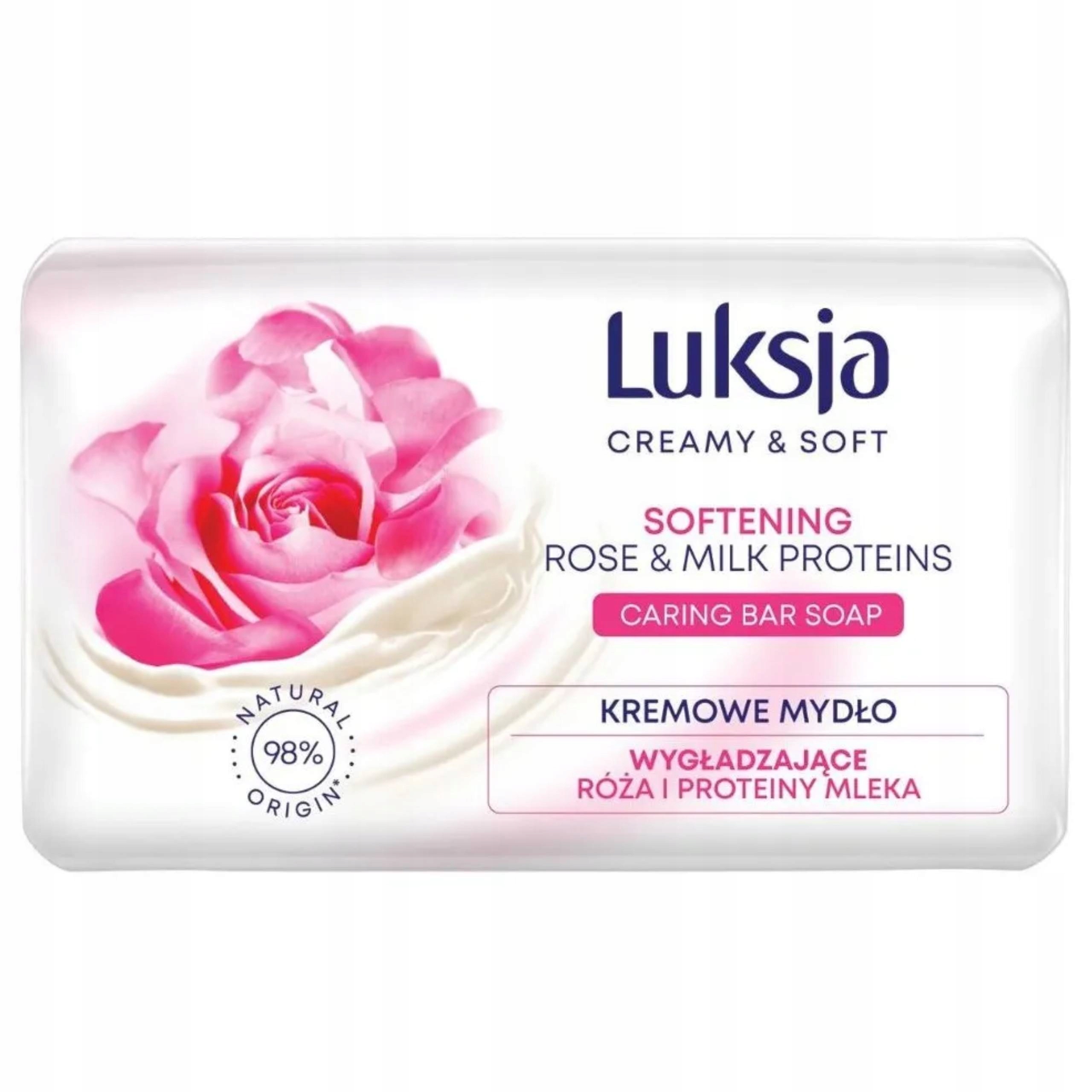 

Luksja Mydło róża i proteiny mleka kostka 90g