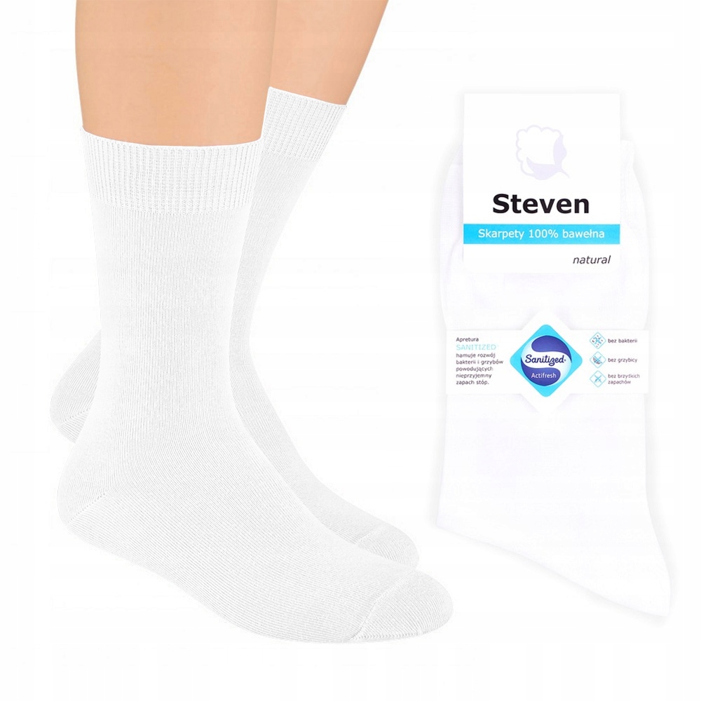 

Skarpety męskie Bawełniane biały Steven 41-43