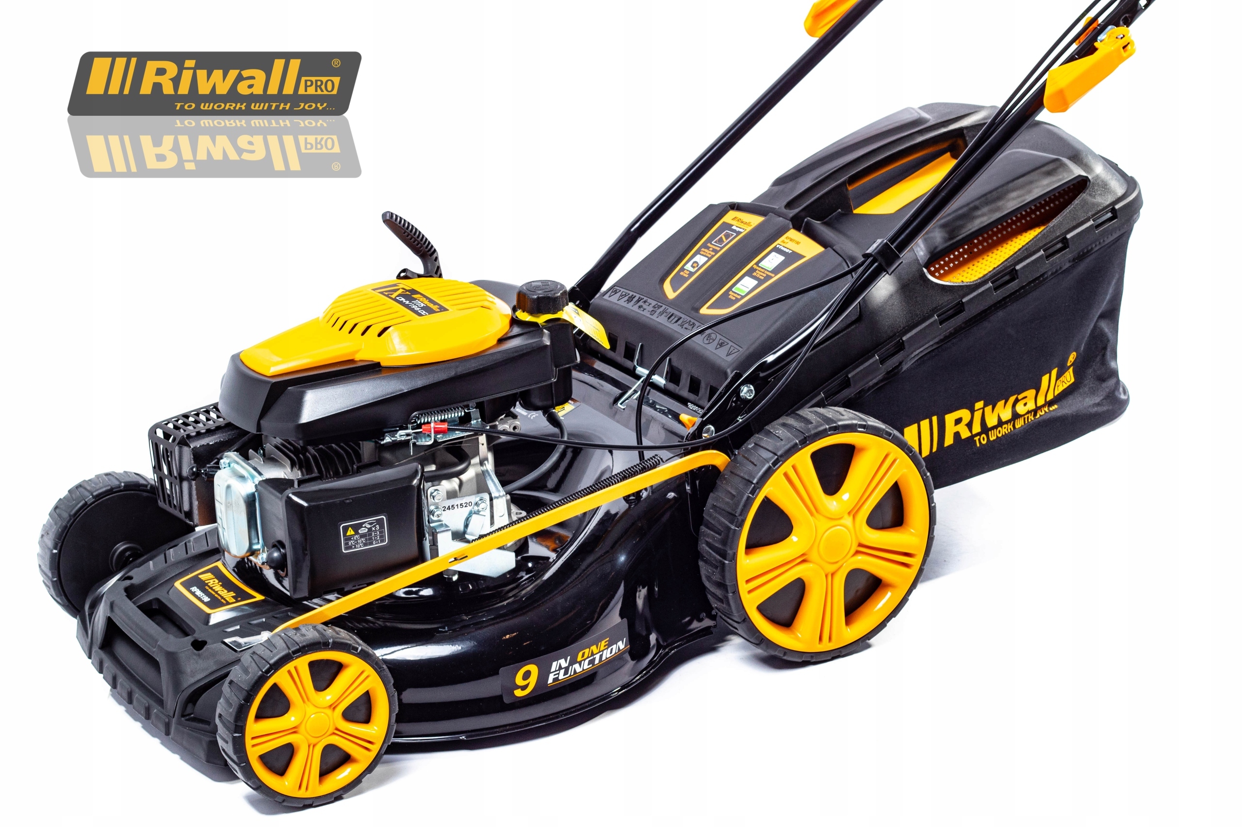 KOSIARKA SPALINOWA Z NAPĘDEM RIWALL 51CM 9w1 Z NAPĘDEM 5190PL Z 2 NOŻAMI\ Model RPM 5190 GLSK