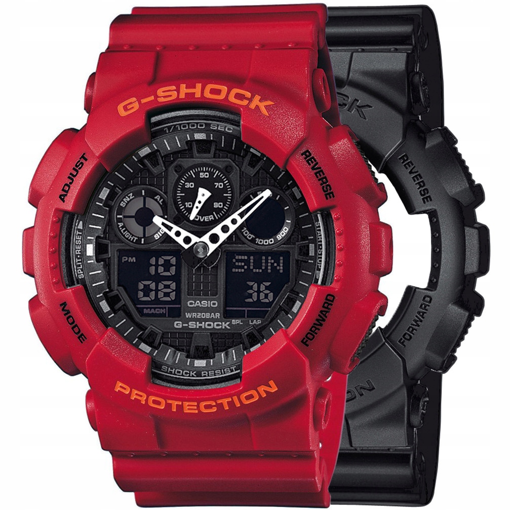 Hodinky Casio G-Shock Set GA-100-1A1ER Bezel 10441433 Řemínek 10395226 20