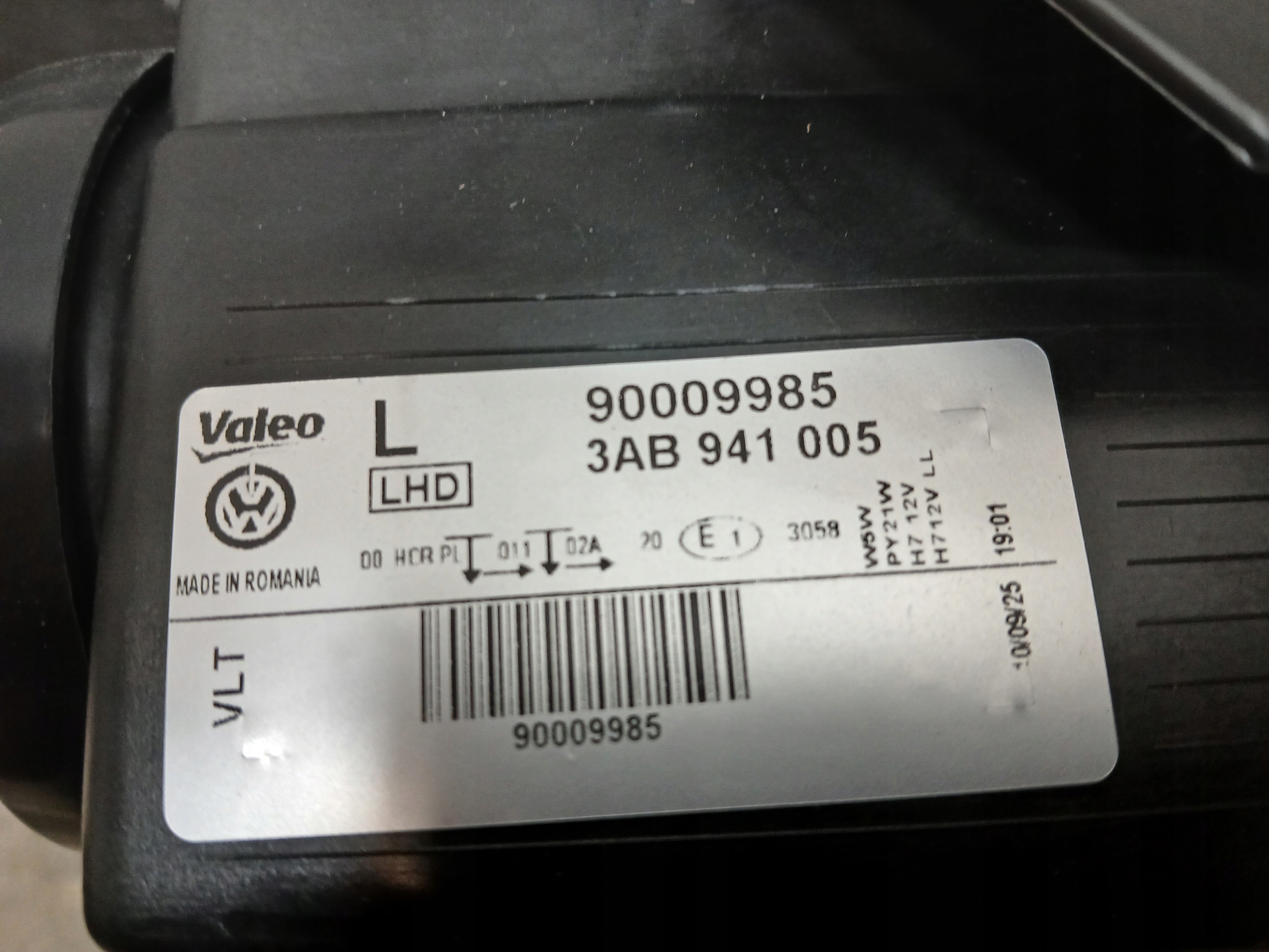 light front left VW PASSAT B7 new originál 3AB941005