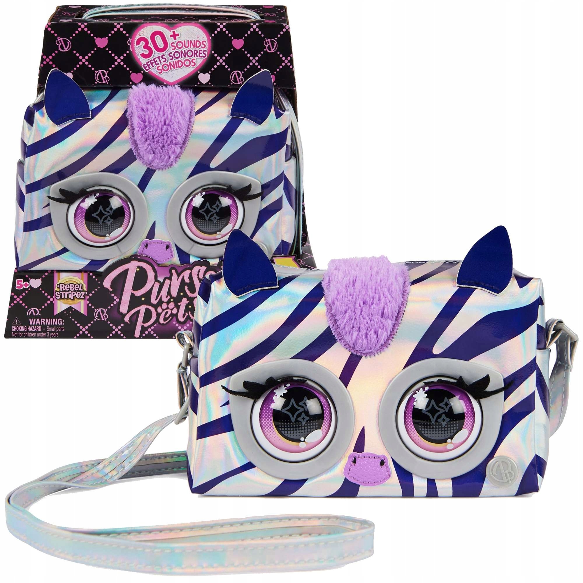

Purse Pets Interaktywna Torebka Zebra Rebel Dźw