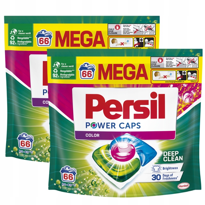 

Persil Power Caps Kapsułki Prania Koloru 66szt x2