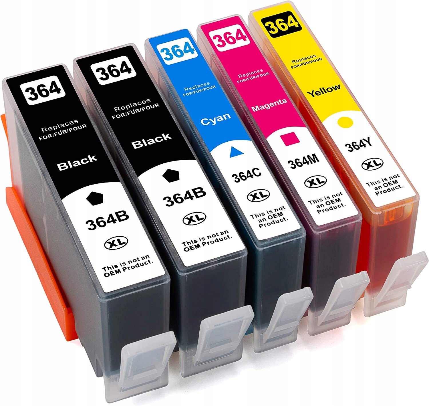 

5x Tusze Do Hp Deskjet 5524 5520 3520 3070A 364 XL