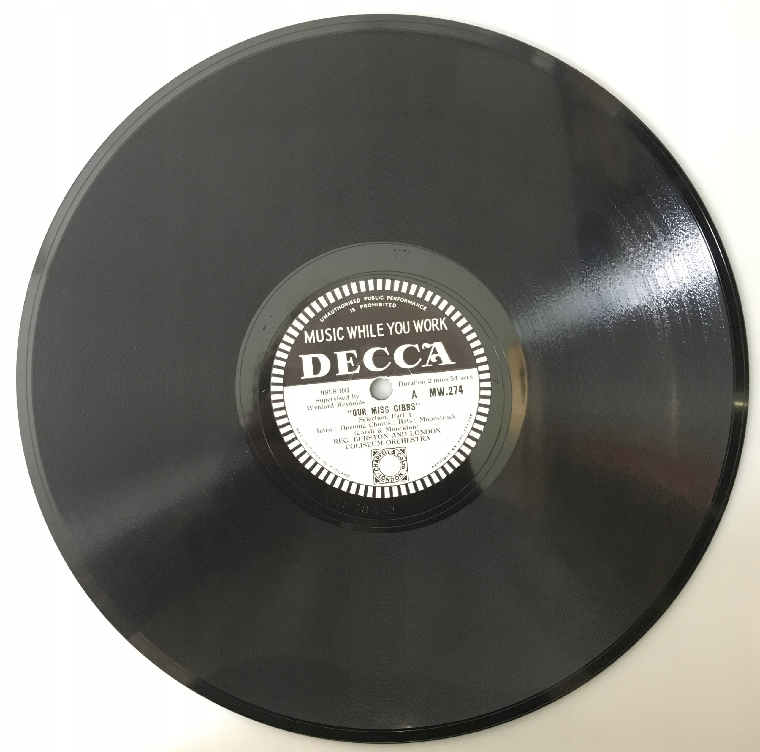 Burston Our Miss Gibbs MW274 Decca