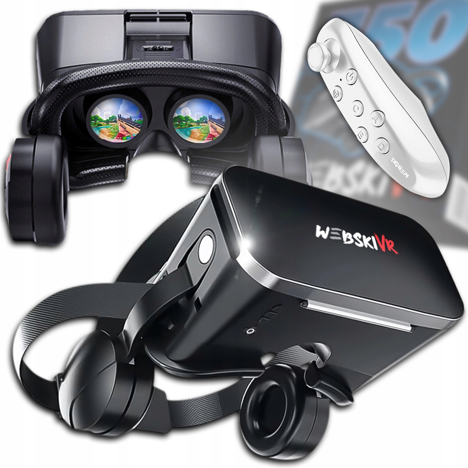 Brýle Pro Virtuální Realitu Na Telefonu, Hraní Filmů, Bluetooth Dálkové Ovládání