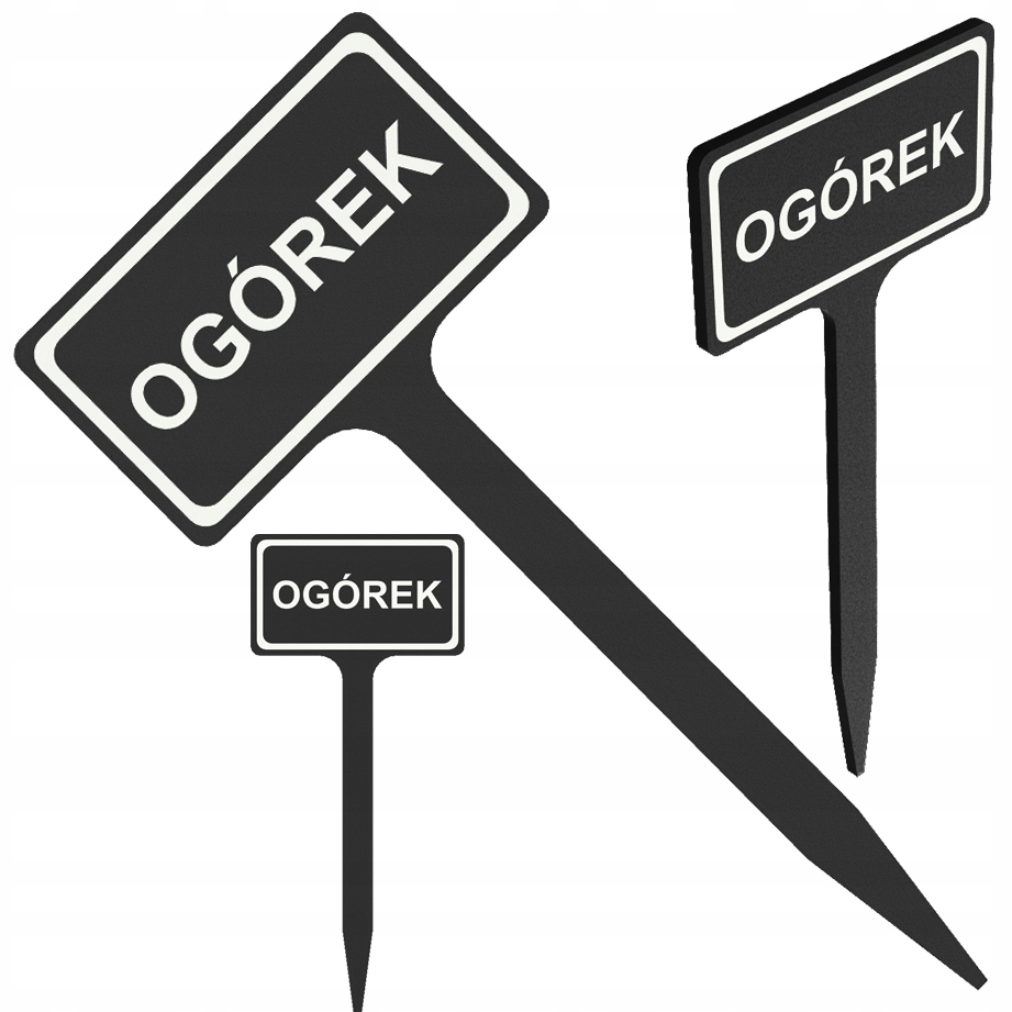 TABLICZKA ETYKIETA DO OPISYWANIA ROŚLIN WARZYW OZNACZANIE UPRAW - OGÓREK