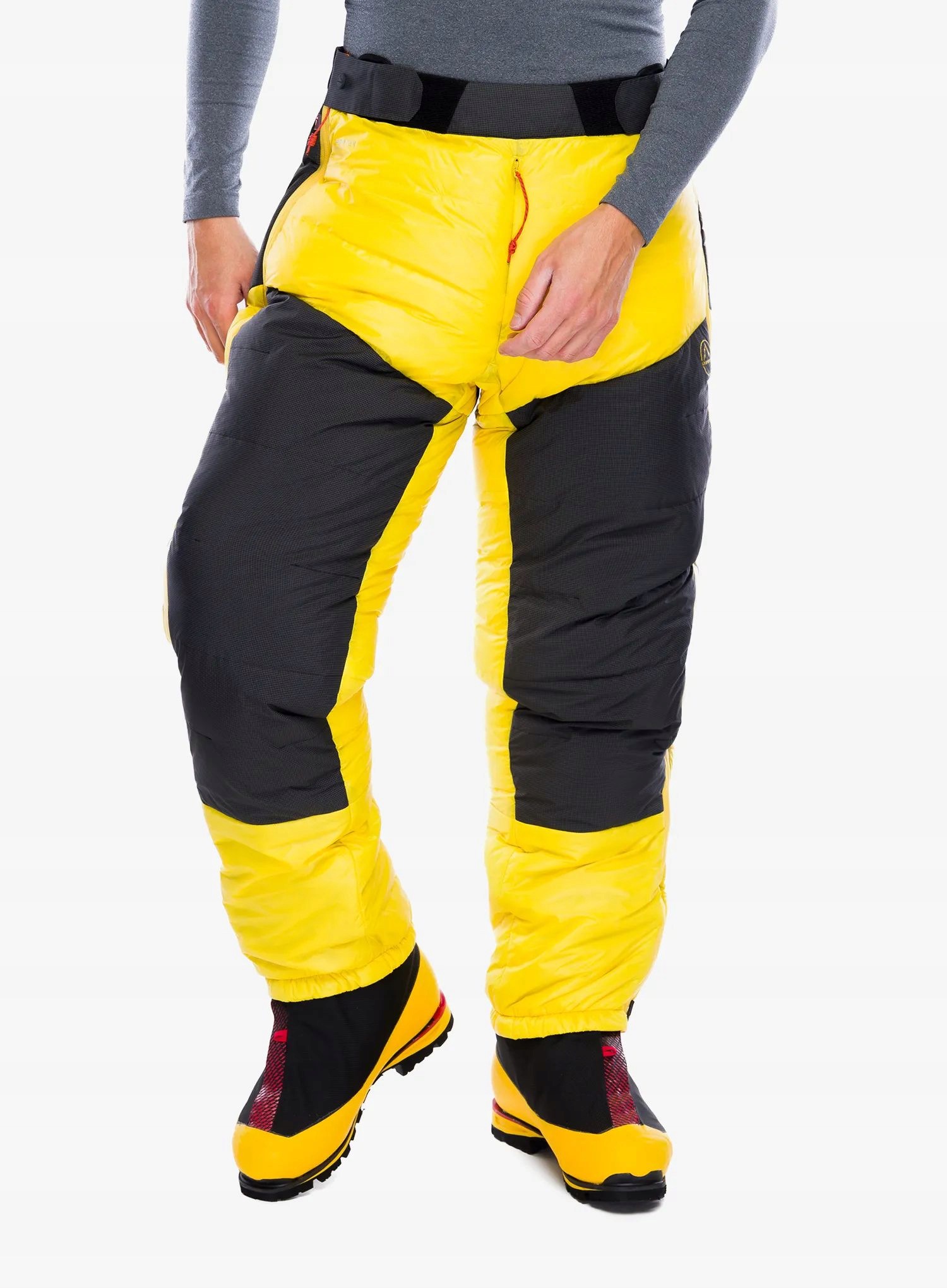 Péřové kalhoty La Sportiva Olympus Tech Down Pant žlutá/černá M