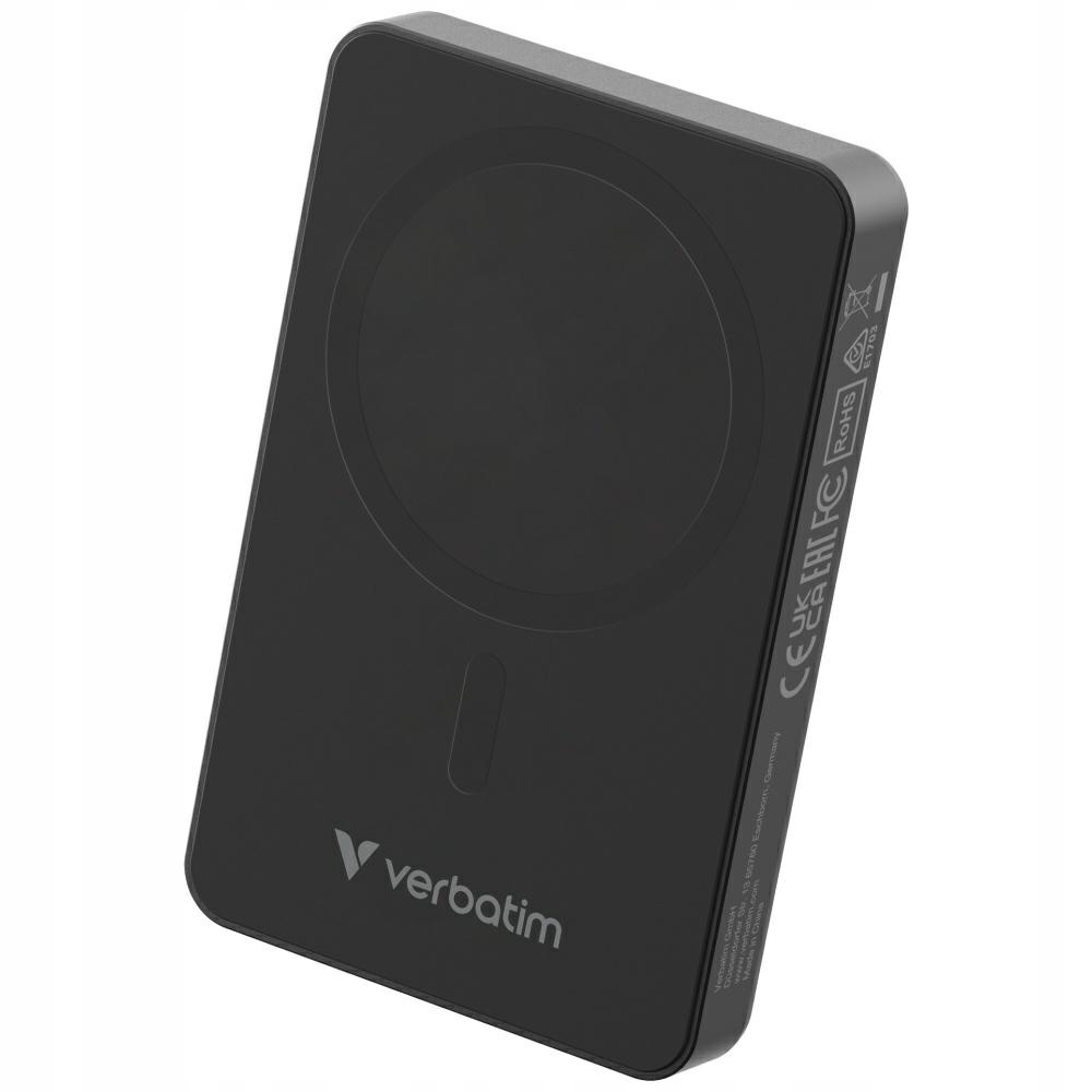 Powerbank 10000MAH Verbatim Charge N Go Magnetic Wireless Black 32227
