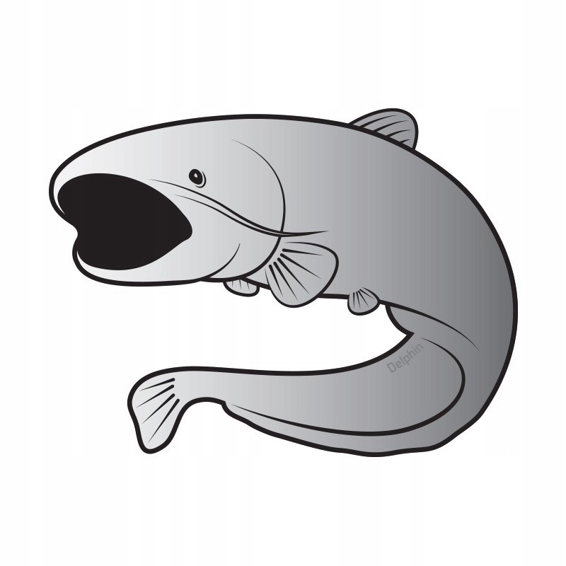 Delphin Naklejka Sumec Silver