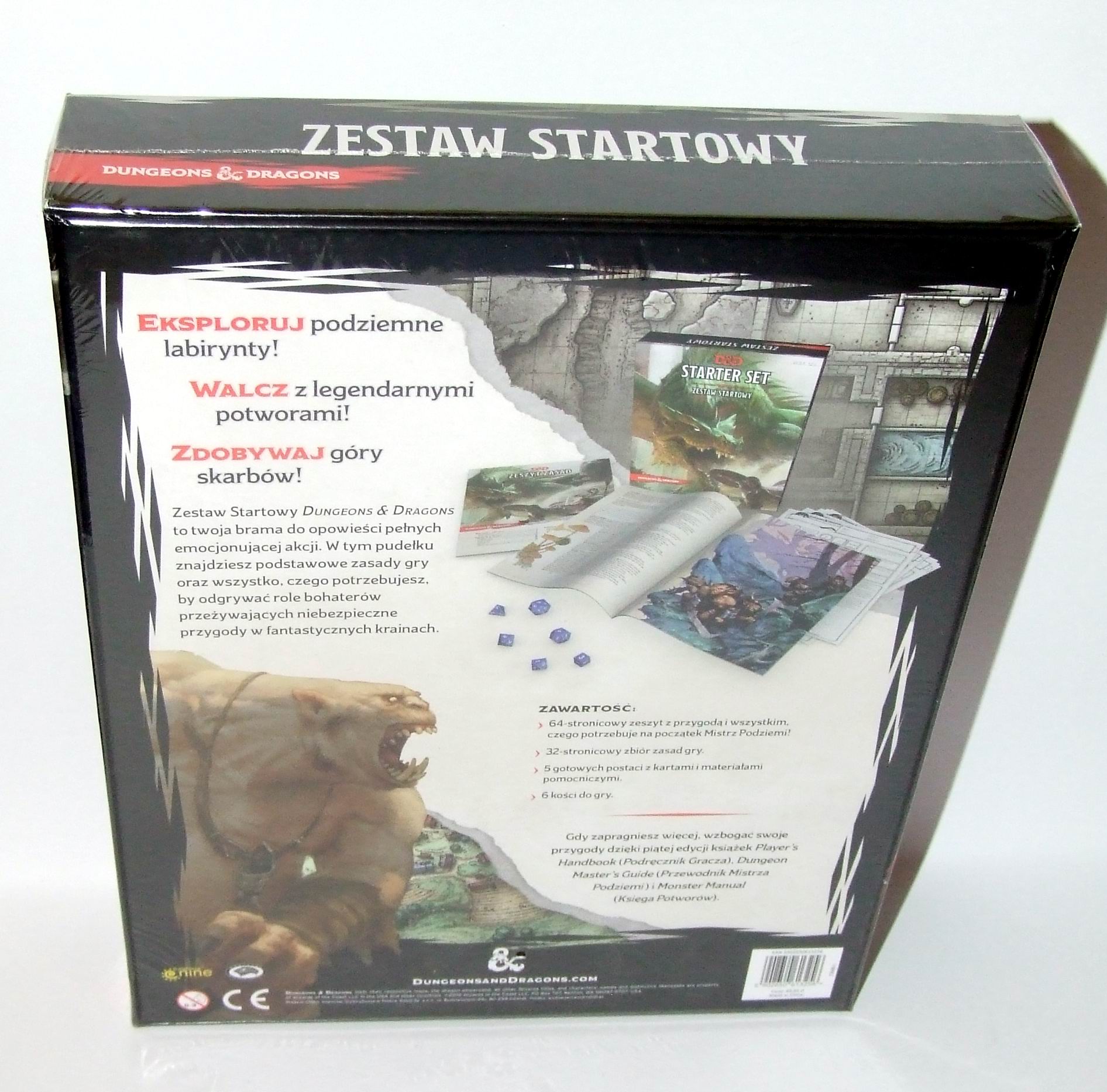Dungeons Dragons STARTER ZESTAW STARTOWY [PL] NOWY Nazwa Dungeons & Dragons: Starter Set (Zestaw Startowy)