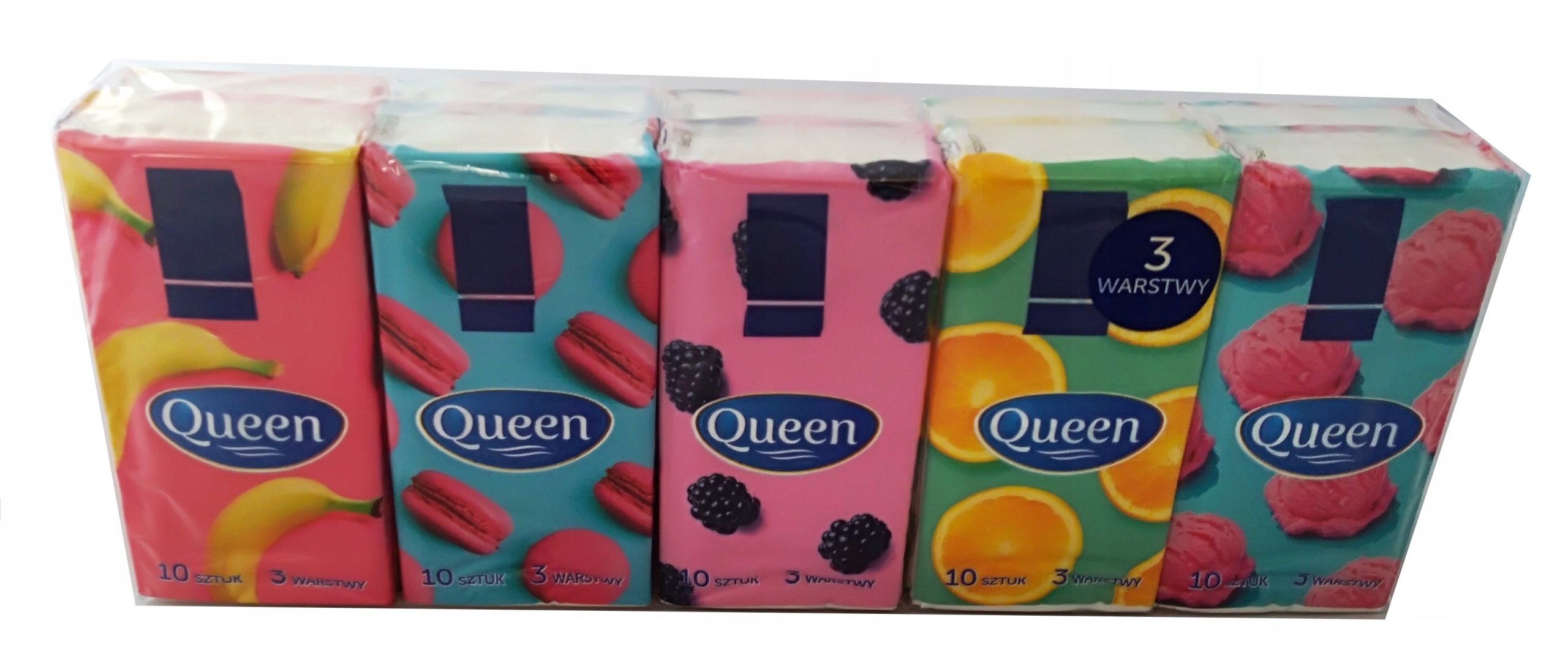 

Chusteczki Higieniczne Queen 3W 10szt x 10 opak.