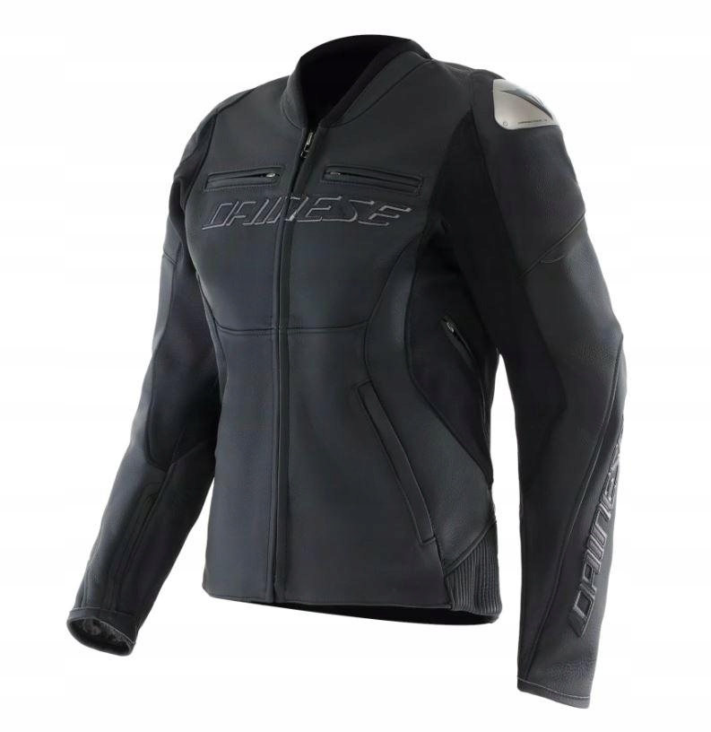 Kožená motocyklová bunda Dainese Racing 5 Perforovaná Wmn čierna 46