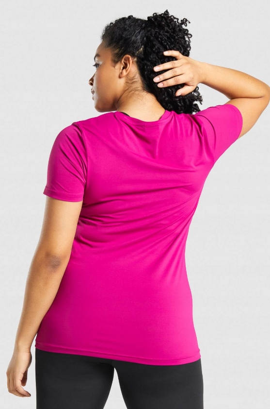 GYMSHARK KOSZULKA SPORTOWA DAMSKA RÓŻOWA Z LOGO XS 1A2F1_C* EAN (GTIN) 5057913428914