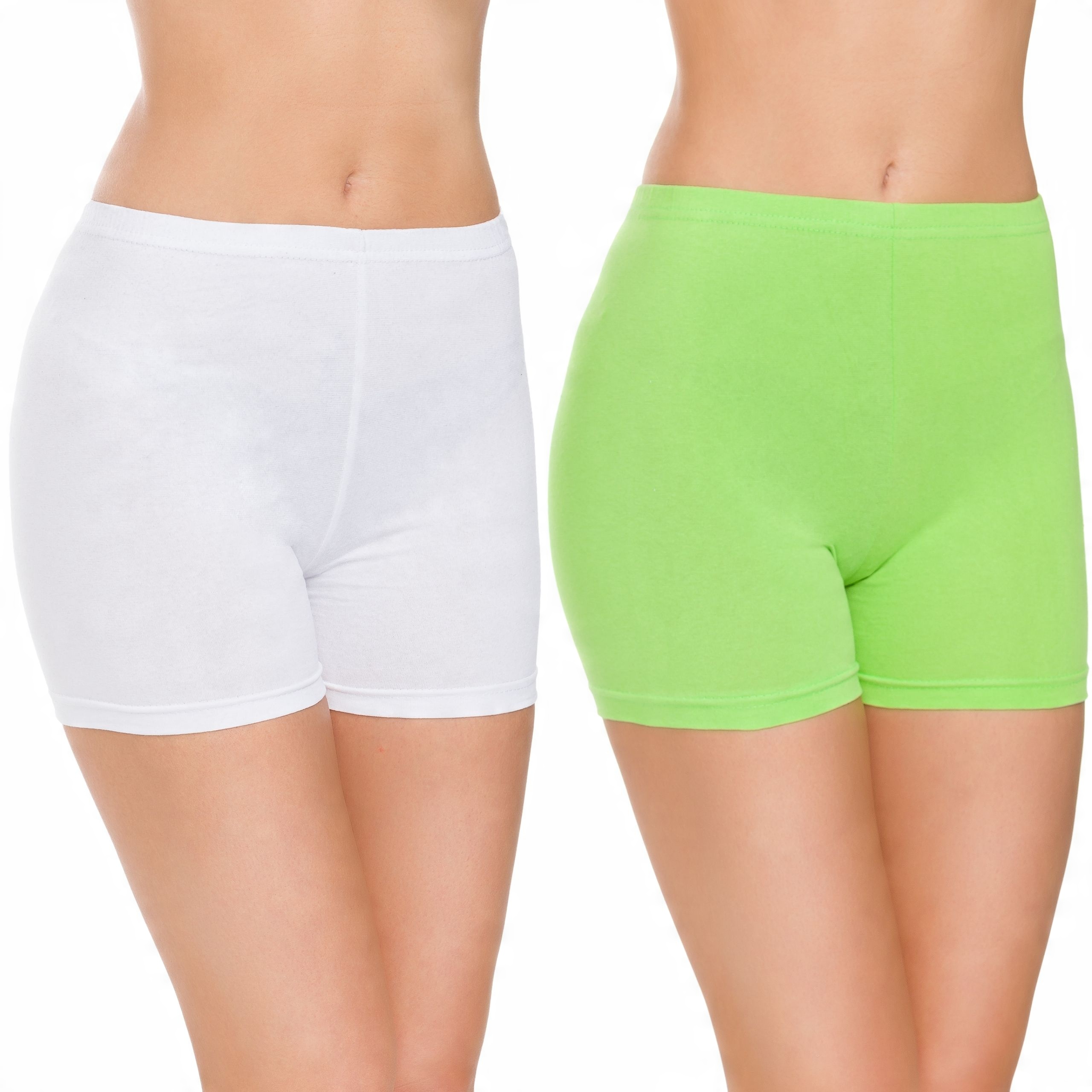 

Dwupak Damskich Bawełnianych Szortów Legginsy L