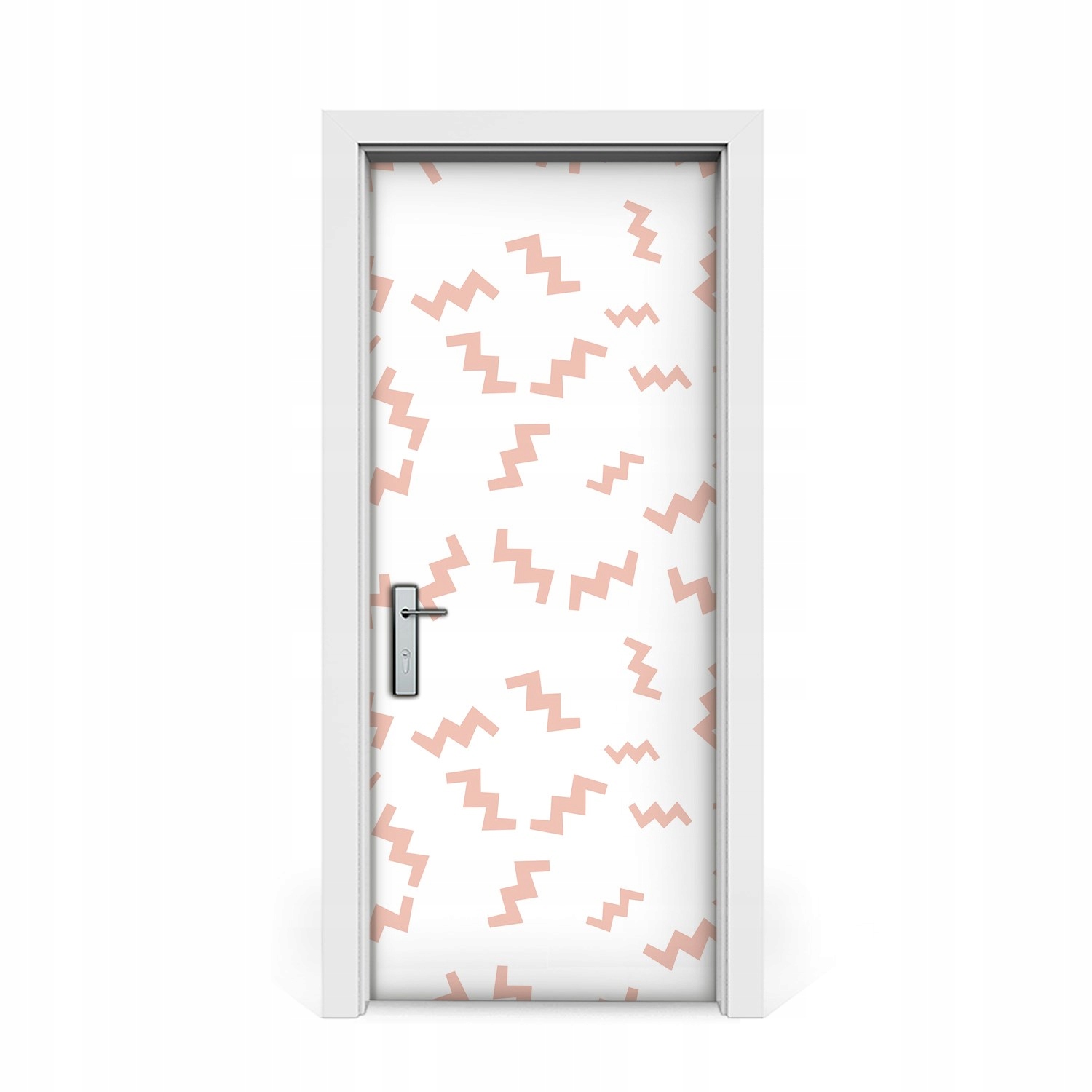 

Naklejka na drzwi okleina Retro Zygzaki 85x205